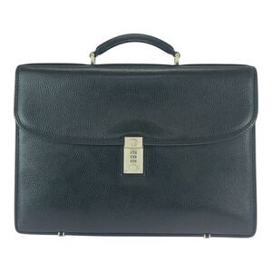 Versace Leather Business Briefcase